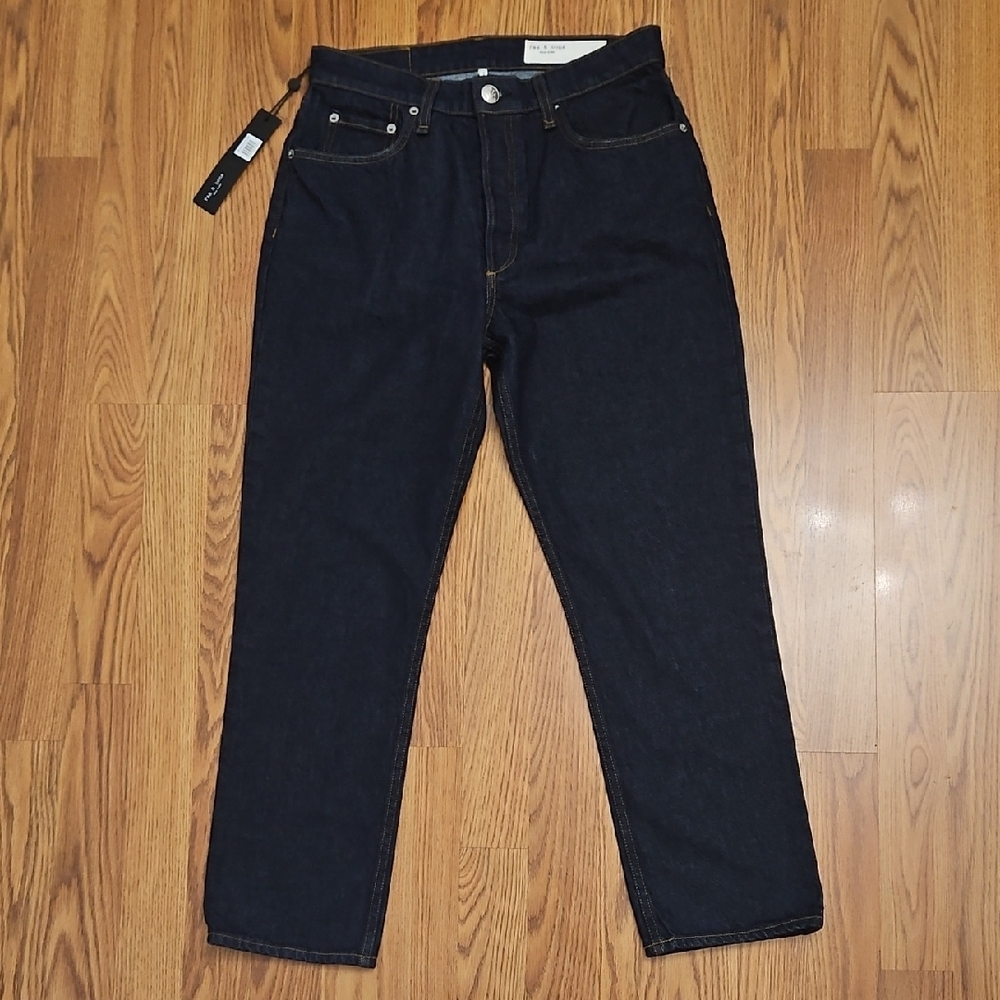 Rag & Bone Nina HR Ankle Cigarette Dark Blue Denim Jeans/ 28